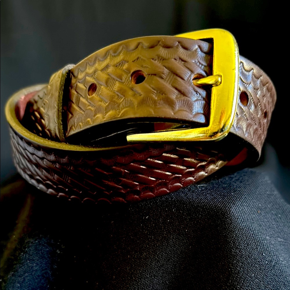 boston leather Belt